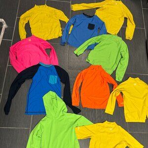 Swim shirt lot (10 in total)